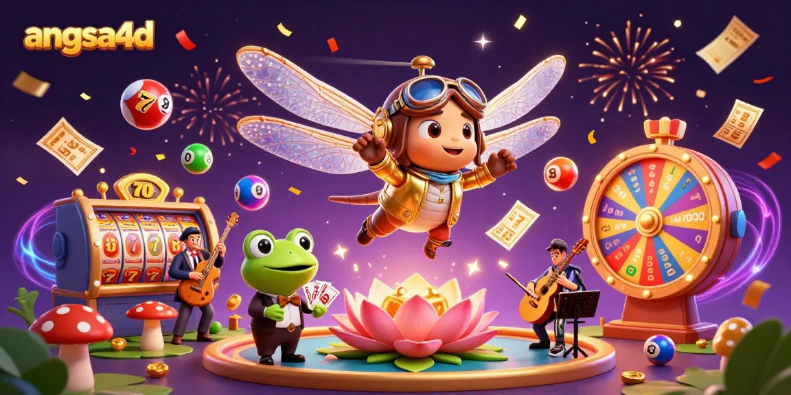 Experience the excitement of angsa4d with a vibrant casino scene featuring slot reels and dynamic actions.